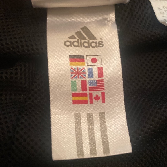 Adidas Black & White 3 Striped Sweatpants - Picture 5 of 5